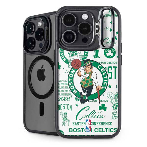 NBA Boston Celtics Historic Blast iPhone 15 Pro Kickstand Case